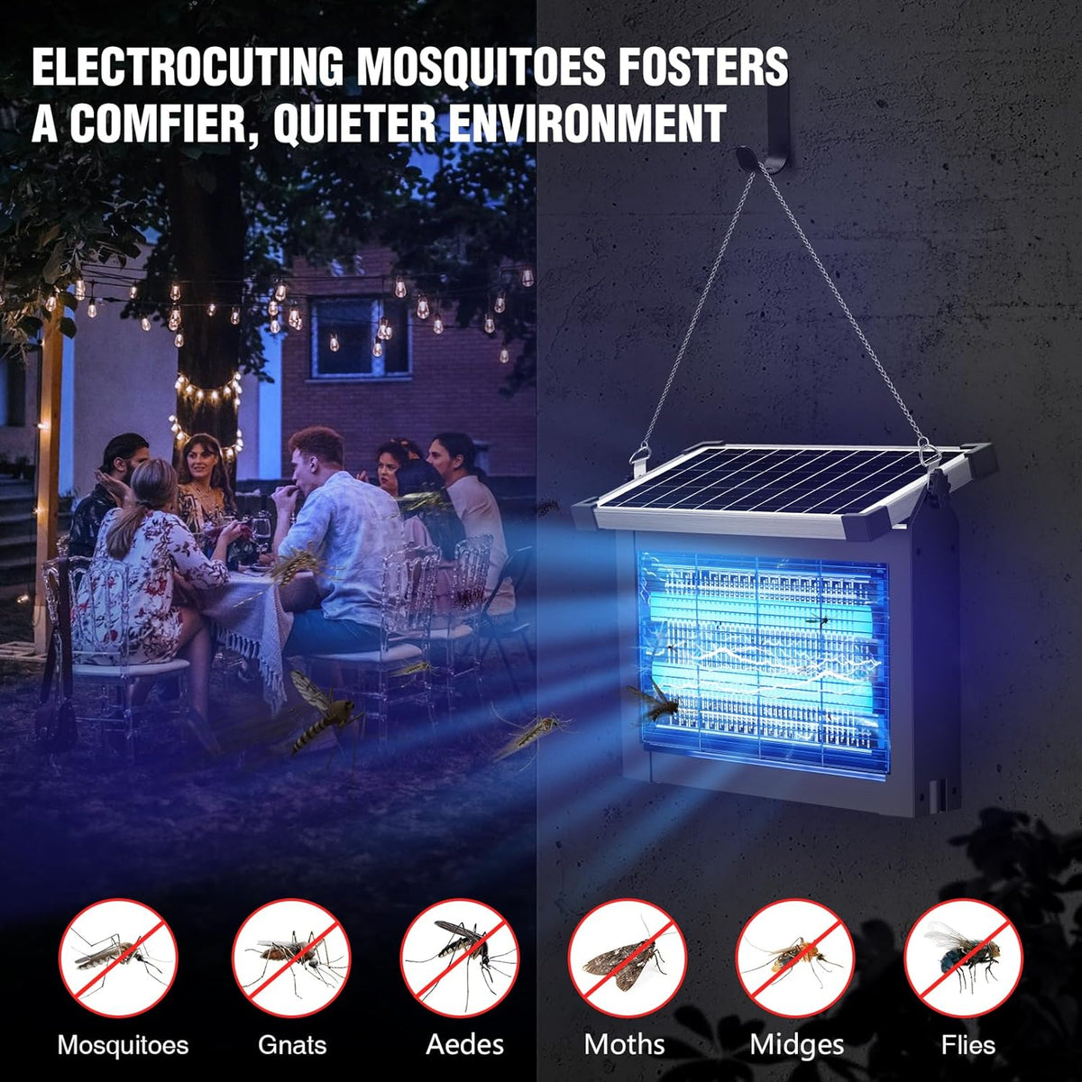Advanced Solar Bug Zapper